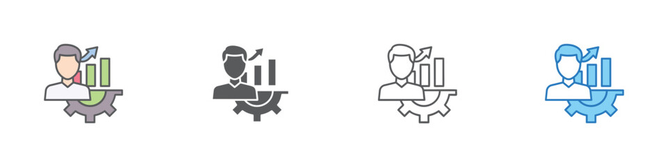 Development Icon Set Multiple Style Vector Collection