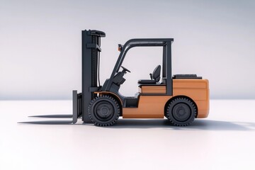 Fototapeta premium Compact forklift design showcases modern aesthetics and function