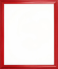 red frame on white background