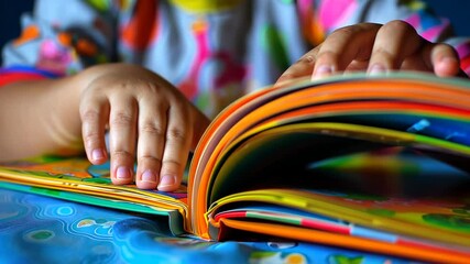 Brightly illustrated book inspires child's imagination, celebrating International Literacy Day. International Literacy Day, 8 September