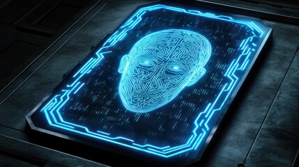 AI Face Recognition Tech Display