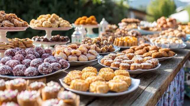 Outdoor Dessert Buffet, Backyard Feast