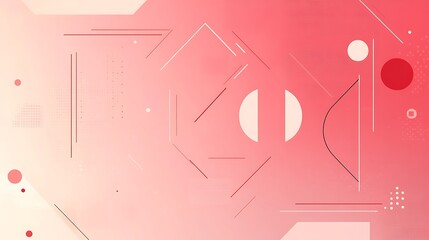 Abstract geometric shapes on gradient background. (1)