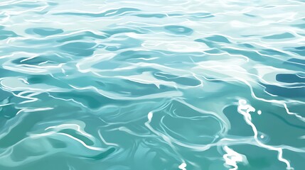 Obraz premium Calm turquoise water surface texture.