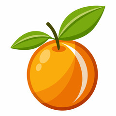 orange fruit with leaves