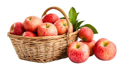Fresh Basket of Apples Isolated on White � Minimalistic Fruit Photography For Professionals