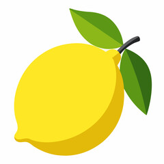 lemon with leaves