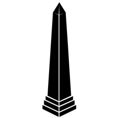 Minimalist Monument Obelisk Icon 