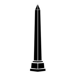 Minimalist Monument Obelisk Icon 