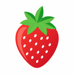 strawberry isolated on white