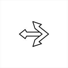  vector arrow icon, a business design symbol illustration