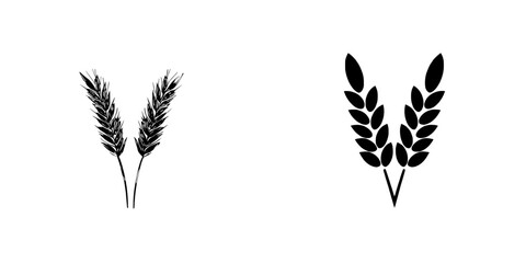 Isolated cereal grains, including golden ears of wheat, represent modern barley or malt, rye spikes, and a key bakery flour ingredient