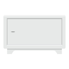 Metal steel safe with key to lock it for security