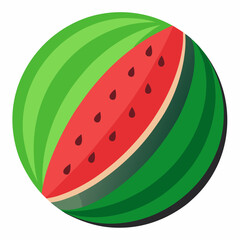 watermelon vector illustration