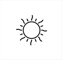 Obraz premium Sunny summer weather art shows sun, sun and clouds, and sun and moon as vector design elements
