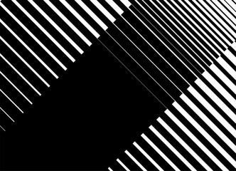 Modern striped vector pattern Strict technological black and white lines background for covers, posters, advertising, textiles