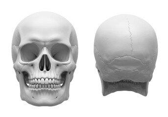 Human Skull 3D Rendered illustration