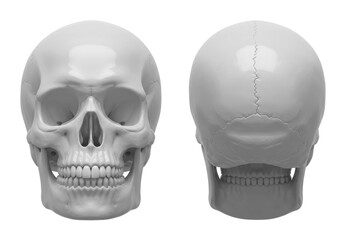 Human Skull 3D Rendered illustration
