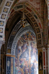 Obraz premium Interior of Santa Maria delle Grazie church at Milan, Italy