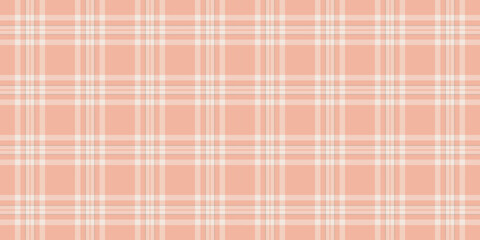 1940s texture plaid tartan, paisley fabric background vector. Scratched seamless pattern textile check in light and orange colors.