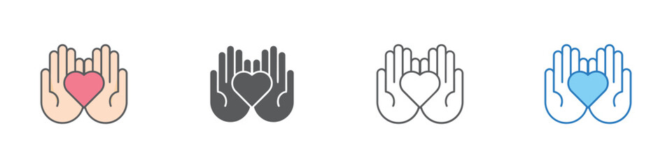 Regard Icon Set Multiple Style Vector Collection