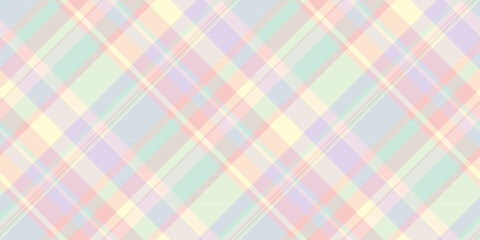 Handkerchief background tartan pattern, nice check seamless textile. Front texture plaid vector fabric in light and light goldenrod yellow colors.