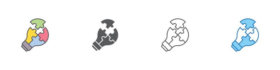 Solutions Icon Set Multiple Style Vector Collection