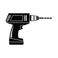 Power drill silhouette