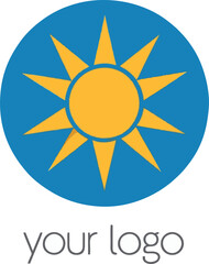 Sun Symbol Logo Design