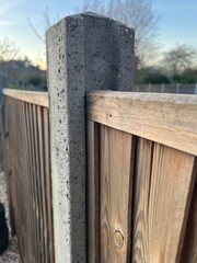 Concrete fence post