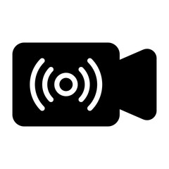 Streaming Solid Solid Icon