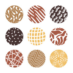 set of abstract spheres