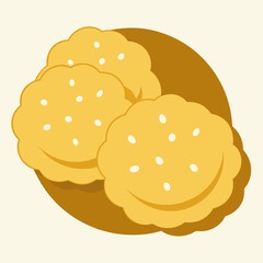 vector illustration of a hamburger