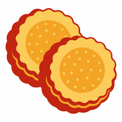cookies on a white background