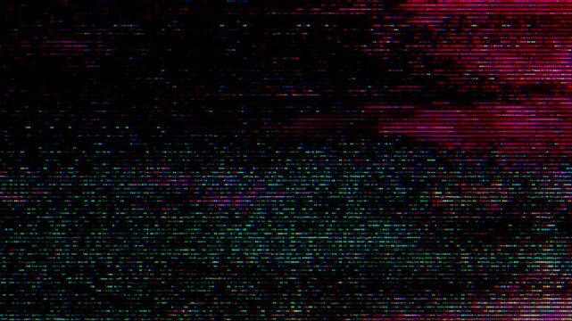 Glitch noise static television VFX. Visual video effects stripes background, CRT tv screen no signal glitch effect - Powered by Adobe