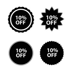set of discount labels