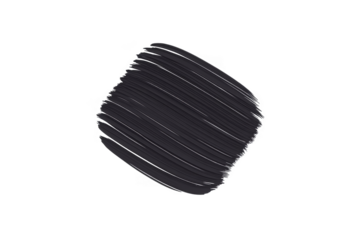 3D Abstract Dark Geometric Shape Isolated On A Transparent Background