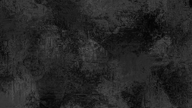 Old and distressed dark gray grunge texture wall showing signs of rust and erosion - stopmotion animation 4k background loop