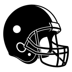Football Helmet Silhouette Vector & Sports Gear SVG