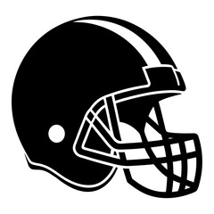 Football Helmet Silhouette Vector & Sports Gear SVG