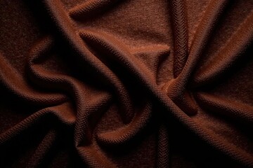 Dark chocolate brown cotton linen texture background,  banner,  cotton