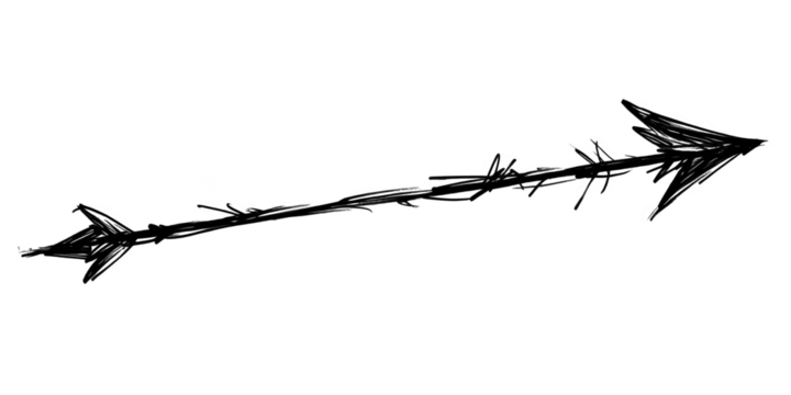 Abstract Arrow Illustration Against Black Isolated Background