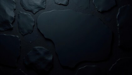 Dark grey black slate texture with high resolution, background of natural black stone wall, slate,  black stone