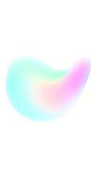 Abstract 3D Colorful Shape Design On Isolated Transparent Background