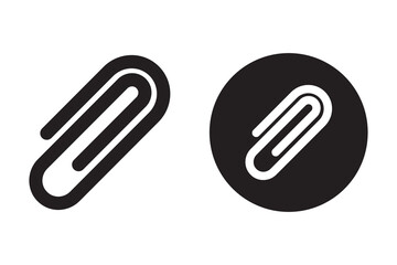 Obraz premium Paperclip Icon Icon Flat Graphic Design, Attachment icon paper clip sign, vector illustration