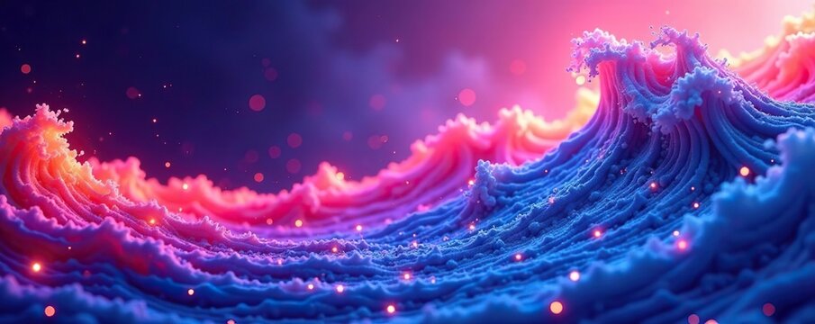 Dynamic abstract background with swirling waves and vibrant colors for advertising, marketing, presentation,  advertising,  effect