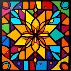 illustrazione sfondo con elementi astratti e motivi geometrici a tema surreale