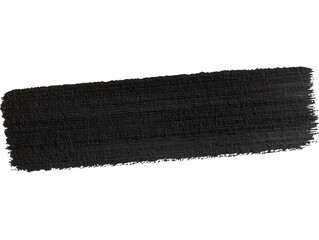 Abstract Black Brush Stroke On Transparent Background Illustration