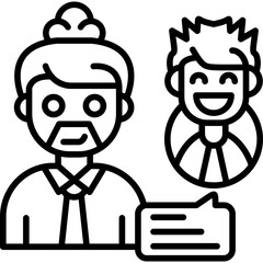 Interview Icon Vector Element