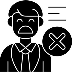 Denied Icon Vector Element